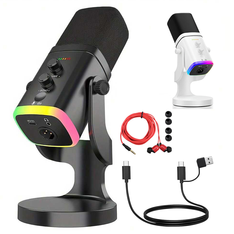 Gaming Headset Rgb - USB/XLR Dynamische Microfoon voor Gaming en