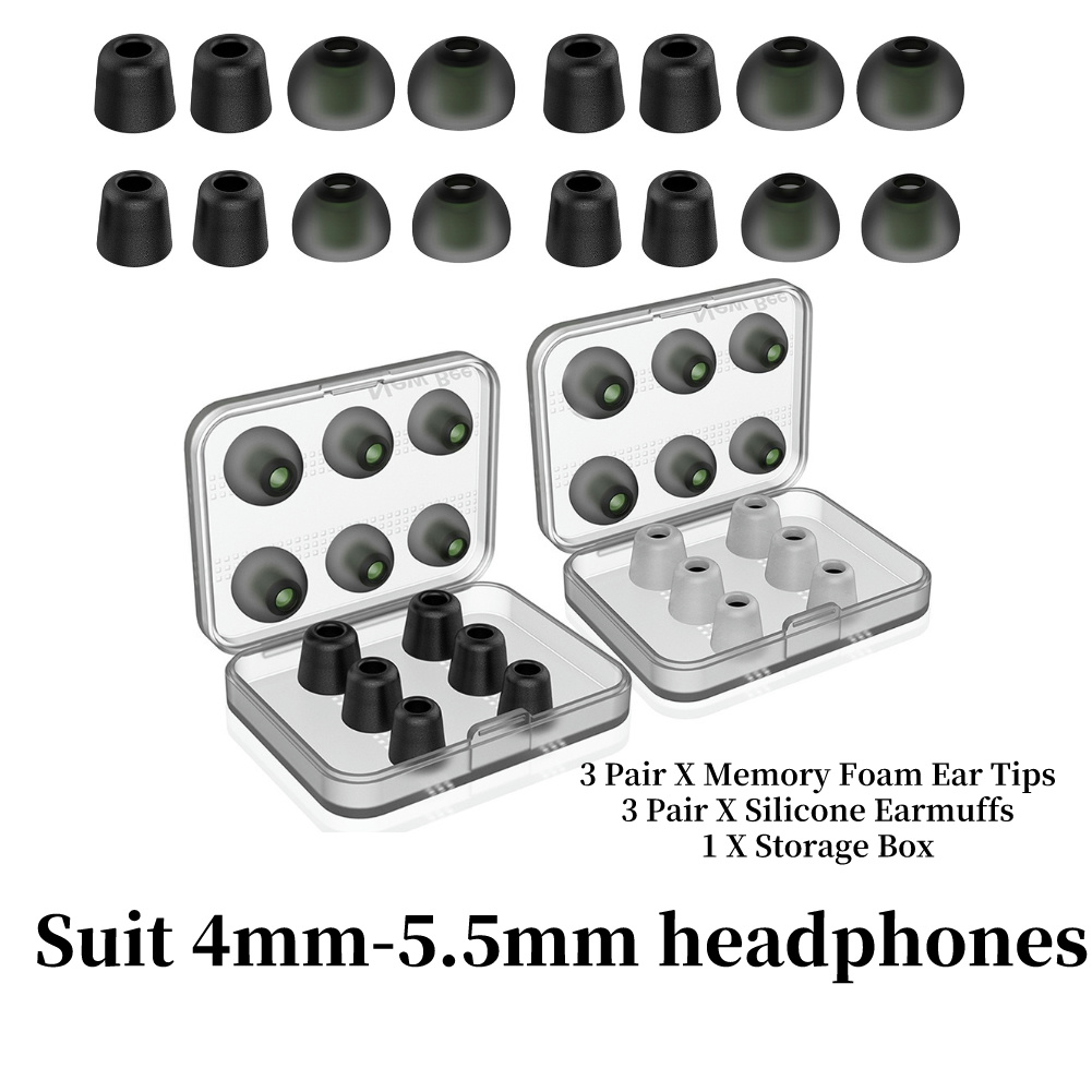 Earphone Foam Tip - Traagschuim Oordopjes Geluidsisolerende Oordopjes Kussen Comfortabele