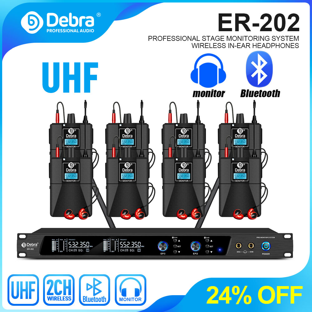 Debra UHF IEM ER-202 Draadloos - In Ear Monitor Iem recensie en prijs