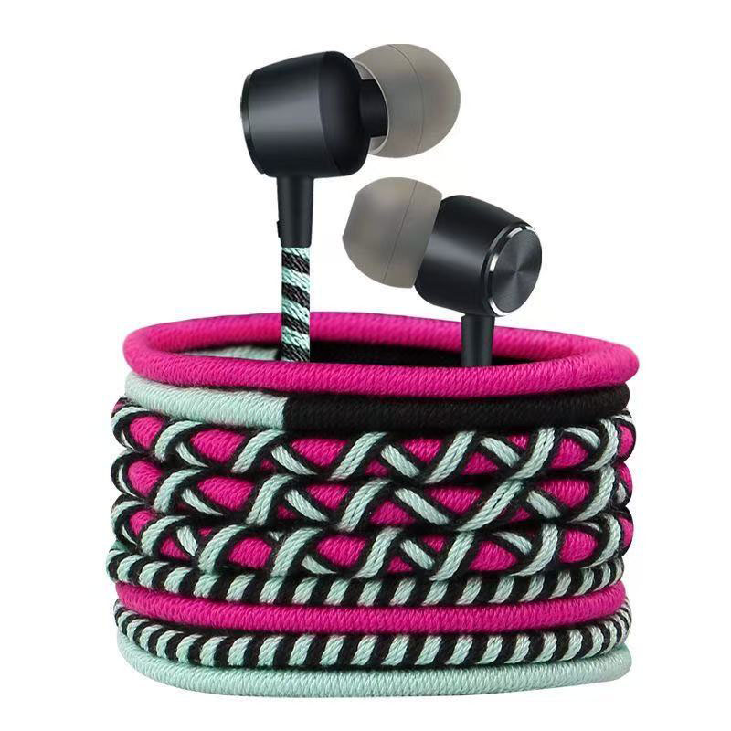 Gevlochten bedrade oortelefoon - Wired Earphone Mic recensie en prijs