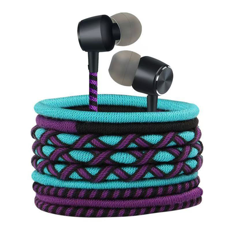 Gevlochten bedrade oortelefoon - Wired Earphone Mic recensie en prijs